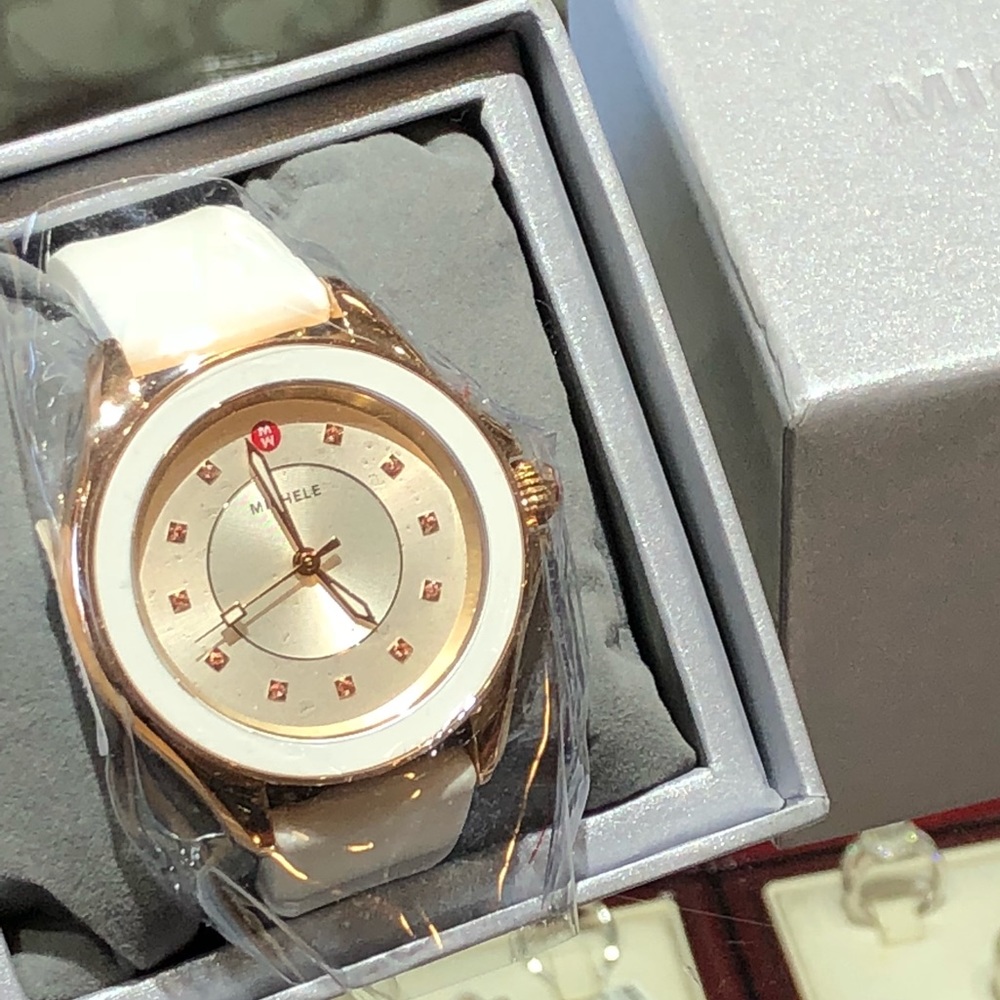 Trendy Rose Gold Michele Watch!!!(Jelly Bean)!!! - Picture 2 of 5